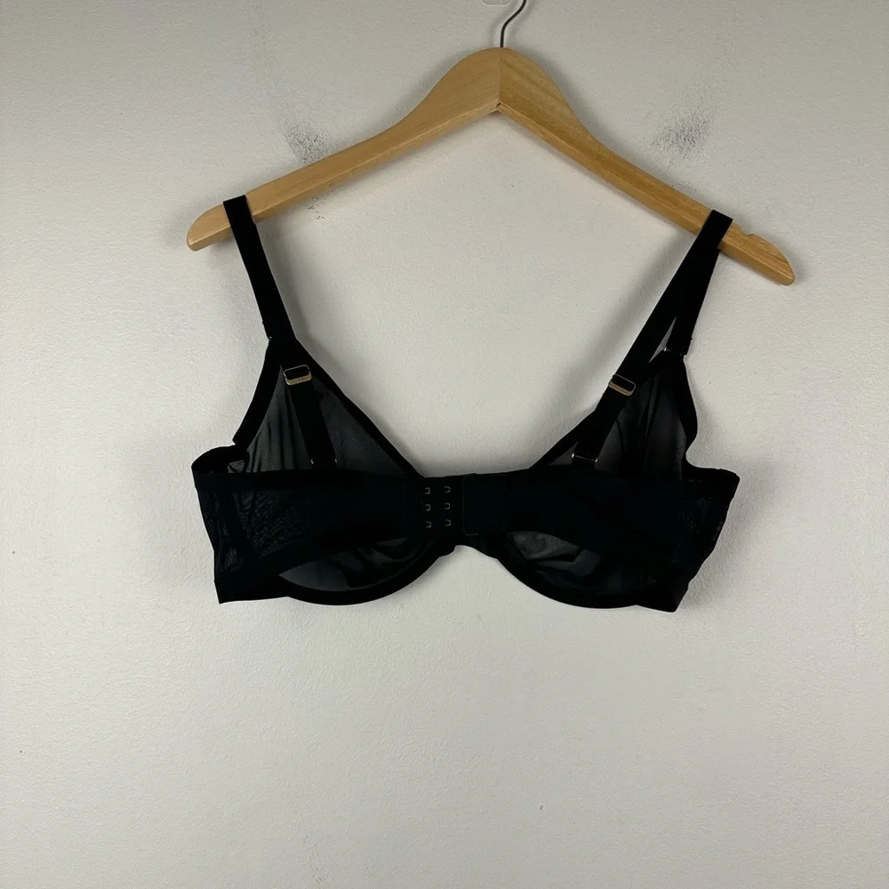 Cuup Black The Plunge Mesh Wire Bra Women’s Sz 36F - Picture 4 of 7